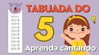 Tabuada do 5  Aprenda Cantando [upl. by Laehcar959]