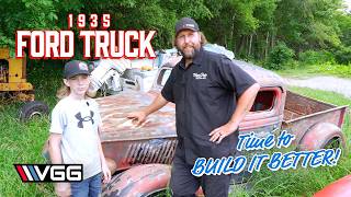 Chopped Top 1935 Ford Truck is Back lets BUILD IT BETTER [upl. by Plusch]