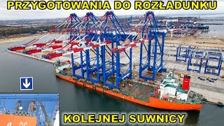 Baltic Hub  przygotowania do rozładunku kolejnej suwnicy30102024 [upl. by Dunaville]