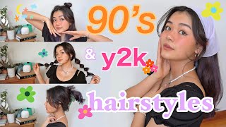 10 CUTE 90s amp y2k HAIRSTYLES that are EXTREMELY EASY [upl. by Ordway336]