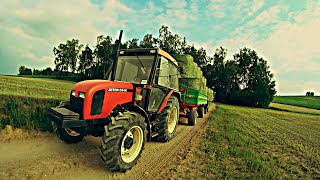 Zetor 5340 Podjazd pod górę z Lucerną 20 bel  Dźwięk silnika  Sianokosy 2016 Unia p6 Long [upl. by Leinaj]