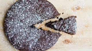 How to make Kladdkaka Swedish Sticky Chocolate Cake [upl. by Alorac]