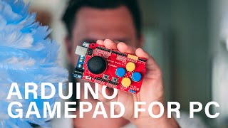 DIY PC GAMEPAD WITH ARDUINO [upl. by Anelec]