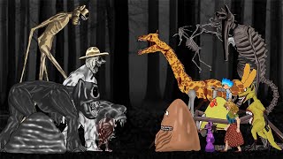 Smilecat Rabbit Slime monkey vs Zoochosis Giraffe Kangaroo Bou Revenge Catnap  Animation [upl. by Samot]