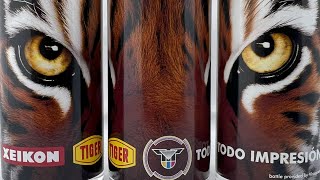 A TIGER that fits in a Bottle TIGITAL Tattoo made it Possible The future of Decoration is Ready [upl. by Atekin12]