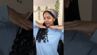 3 SILK SCARF HAIRSTYLES with braids ⭐️ silkscarf braids braidstyles shorts [upl. by Defant]