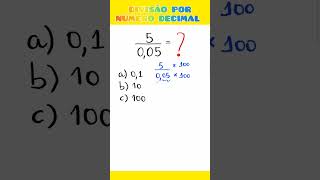 DIVISÃO por NÚMERO DECIMAL  forma fácil e rápida [upl. by Ahsiym976]