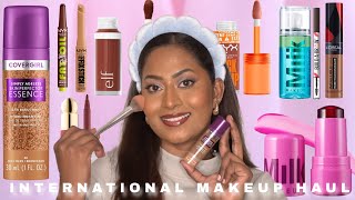 INTERNATIONAL MAKEUP HAUL ✨VIRAL Drugstore amp High end Products ✨ [upl. by Reggy184]