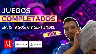 Juegos COMPLETADOS en Julio Agosto y Septiembre de 2024  Switch PS4 y PS5 [upl. by Ladnyk]