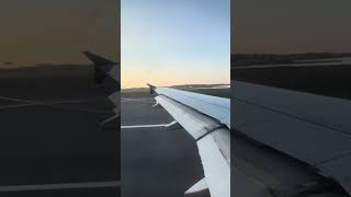 Delta Airlines A319100 Sunset Takeoff at Boston Logan International Airport [upl. by Imotas]