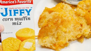 How To Make Paula Deens Corn Casserole with Jiffy mix [upl. by Gardal970]