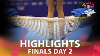 Finals Day 2  2023 Trampoline Gymnastics World Championships Birmingham GBR [upl. by Ahcatan]