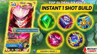 TOP SUPREME XAVIER 95 WINRATE SECRET TRICK FULL TUTORIAL 2024NEW BUILD amp EMBLEM XAVIER 😱 MLBB [upl. by Nnylidnarb208]