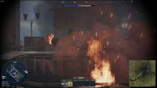 2 altered damage tanks main cannon 87mm cannon hit vs enemy helicopter [upl. by Enrak]