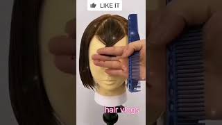 CURTAINS BANDS ♥️♥️♥️ EASY WAY TO CUTshorts hair hairtutorialhaircut curtainshaircutting [upl. by Hyacinthe632]