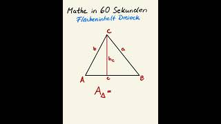 Flächeninhalt Dreieck mathe mathetipps [upl. by Aihsekin]