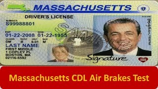 Massachusetts CDL Air Brakes Test [upl. by Whitson312]