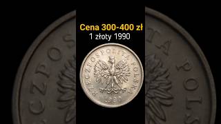 1 złoty 1990 cena 300400 złotych luty 2024 Ceny Aukcje Licytacje Biznes Skup Monet [upl. by Starla490]