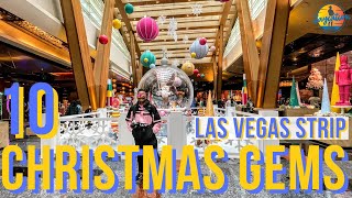 Top 10 CHRISTMAS Things to do on the LAS VEGAS Strip  2021 Holiday Guide [upl. by Akinehs515]