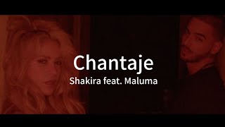 Chantaje  Shakira feat Maluma Tradução [upl. by Opal851]