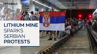 Thousands rally in Belgrade against proposed lithium mine [upl. by Aramanta35]