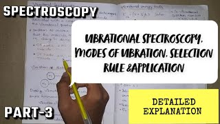 Vibrational Spectroscopy  Spectroscopy  Module 2  1st year  Cusat [upl. by Tutt882]