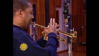 Wynton Marsalis recording quotAbblasenquot for CBS Sunday Morning [upl. by Nyllaf]