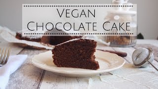 VEGAN CHOCOLATE CAKE  TORTA VEGANA AL CIOCCOLATO [upl. by Burtie161]