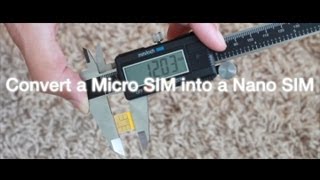 How to convert a Micro SIM into a Nano SIM [upl. by Cornela]