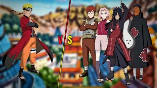 Naruto vs Madara Sakura Obito Gaara – The Ultimate 1v4 Battle 😱 viral [upl. by Eisseb]