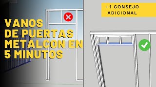 🏃‍♂️ Como hacer PUERTAS y VENTANAS en TABIQUE de Drywall Metalcon ⚡ CONSTRUCCIÓN con METALCON 25 [upl. by Anelrahc]