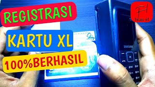 Cara Registrasi Kartu XL Baru [upl. by Eedyaj956]