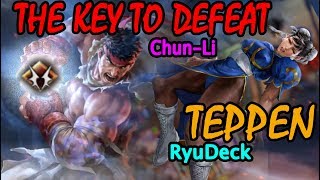 TEPPEN  The key to defeat ChunLi  RyuDeck  GAMEPLAY 5 [upl. by Savell]