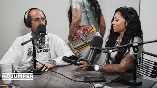 Cuban Doll walks out on her No Jumper interview [upl. by Mientao]