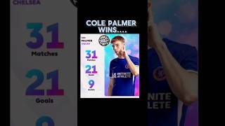 Cole Palmer wins premier league player of the month premierleague football shorts [upl. by Lletnohs]