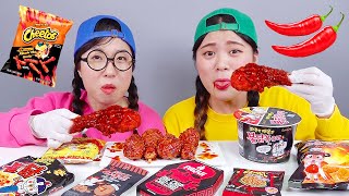 Spicy Food Chicken Noodles Challenge DONA [upl. by Eresed450]