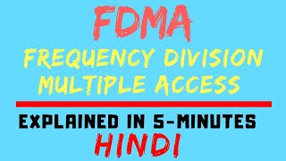 FDMA  Frequency Division Multiple Access Mobile Communication Computing HINDI [upl. by Nnayram]