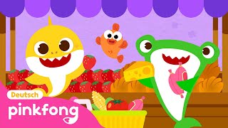 Was ist dein LieblingsgerichtㅣBabyHais SchultagㅣBabyShark DeutschㅣPinkfong Baby Hai Kinderlieder [upl. by Retswerb]