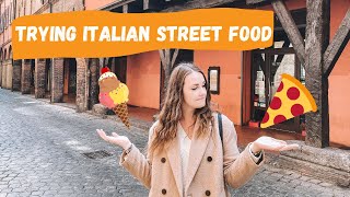 Trying ITALIAN STREET FOOD in Bologna  mortadella pasta gelato [upl. by Nomolas]