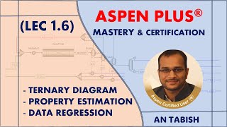 Aspen Plus V140  Ternary Analysis  Property Estimation  Data Regression  Lec 16 [upl. by Anitnegra]