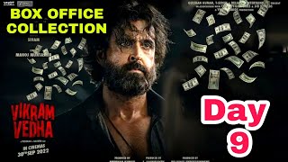 Vikram Vedha movie Box Office collection Day 9 Hrithik Roshan Saof Ali Khan [upl. by Cykana]