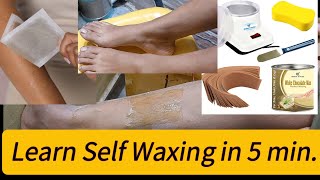 wax at home how to do Professional waxing at home forbeginners wax kaise kare wax karne ka tarika [upl. by Tterab]