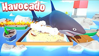 FIGHTING The Giant Shark in Havocado  JeromeACE [upl. by Petes712]