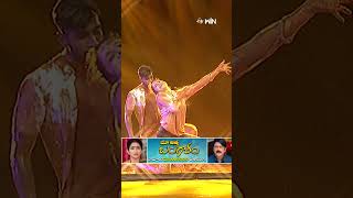 shorts  Rainy Dance Performance for Ramayya Vasthavayya song dhee danceshow [upl. by Elleahcim]