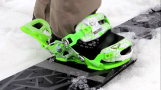 SP Fastec Snowboard Binding System Demonstration  Fastec Video Review [upl. by Richard]