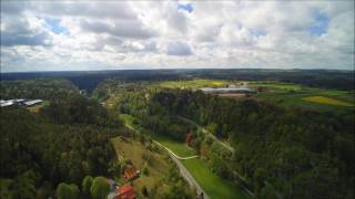 Flug über Pottenstein in der Fränkischen Schweiz [upl. by Bronwen]