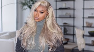 BOMB😍 ASHBLONDE HIGHLIGHTED 13X4 WIG Easy Wig Install for Beginners amp Brown girlsAlipearl Hair [upl. by Eniawtna]