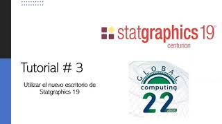 Tutorial Statgraphics Escritorio Statgraphics Centurion 19 [upl. by Nora]