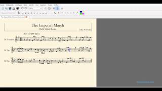 The Imperial March Darth Vader theme sheet music for trumpet [upl. by Sev]