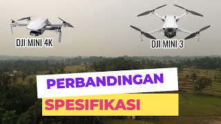 PERBANDINGAN DJI MINI 4K DAN MINI 3 [upl. by Nat]